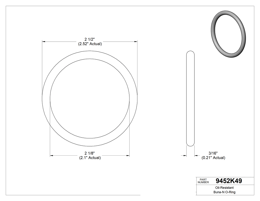 Technical drawing - 9452K49